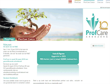 Tablet Screenshot of profcare.nl